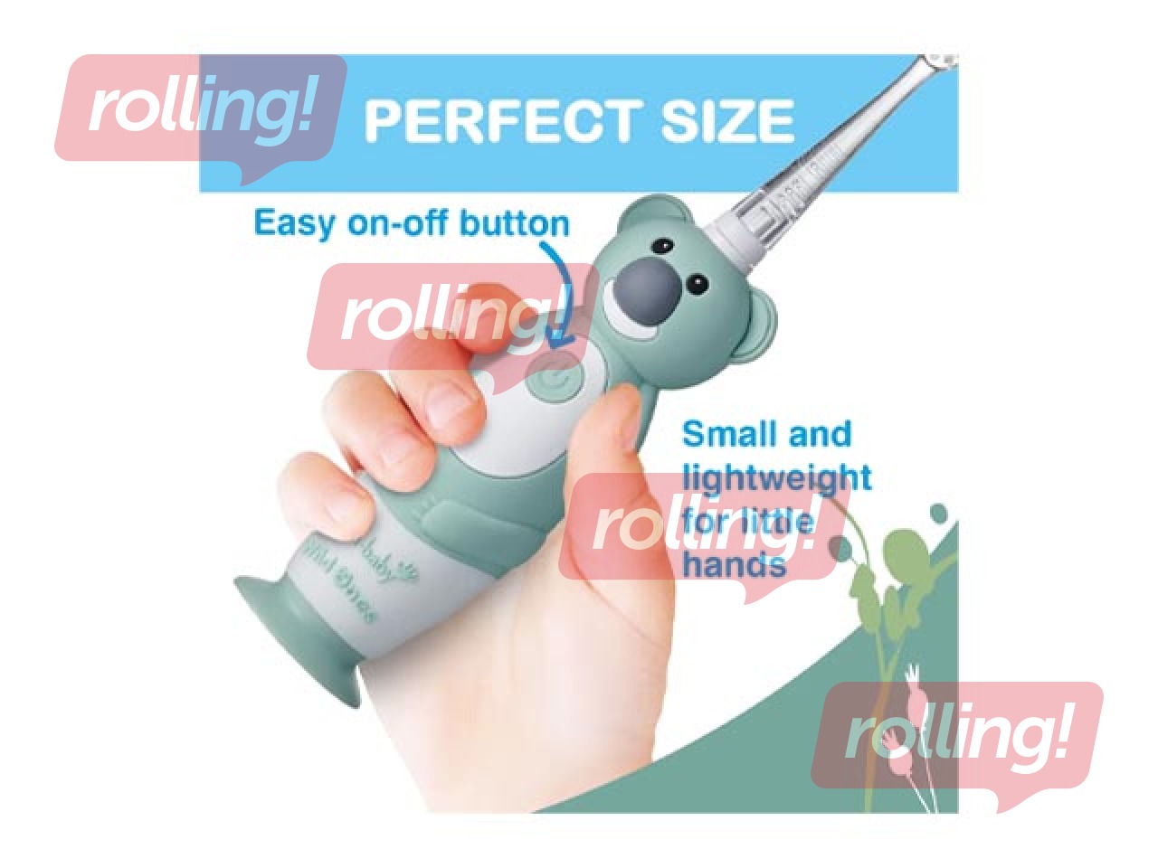 Soniline elektriline hambahari Brush-baby, WildOnes Koala, 0–10 aastat