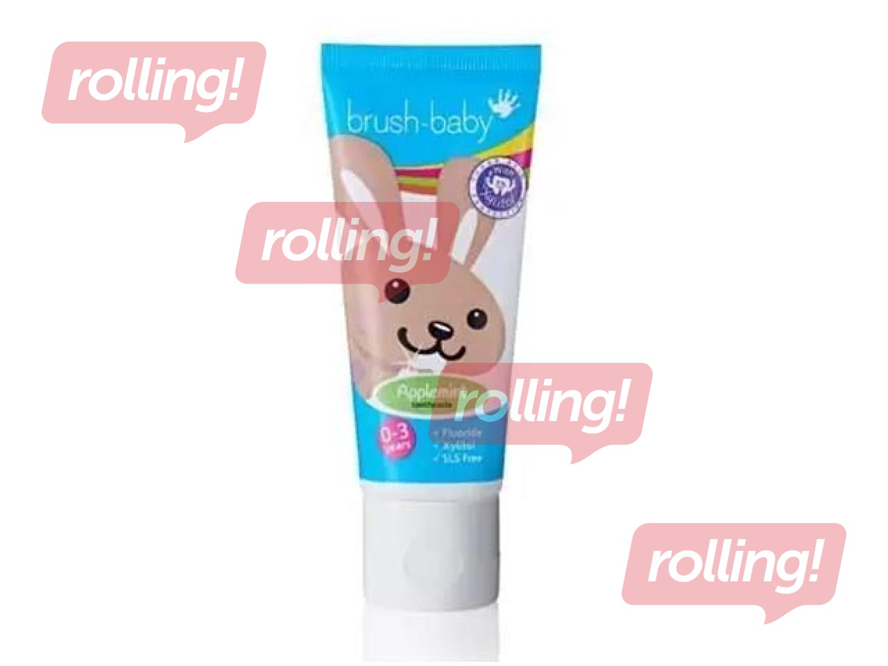 Laste hambapasta Brush-baby, Applemint, 0–3 aastat, 50ml