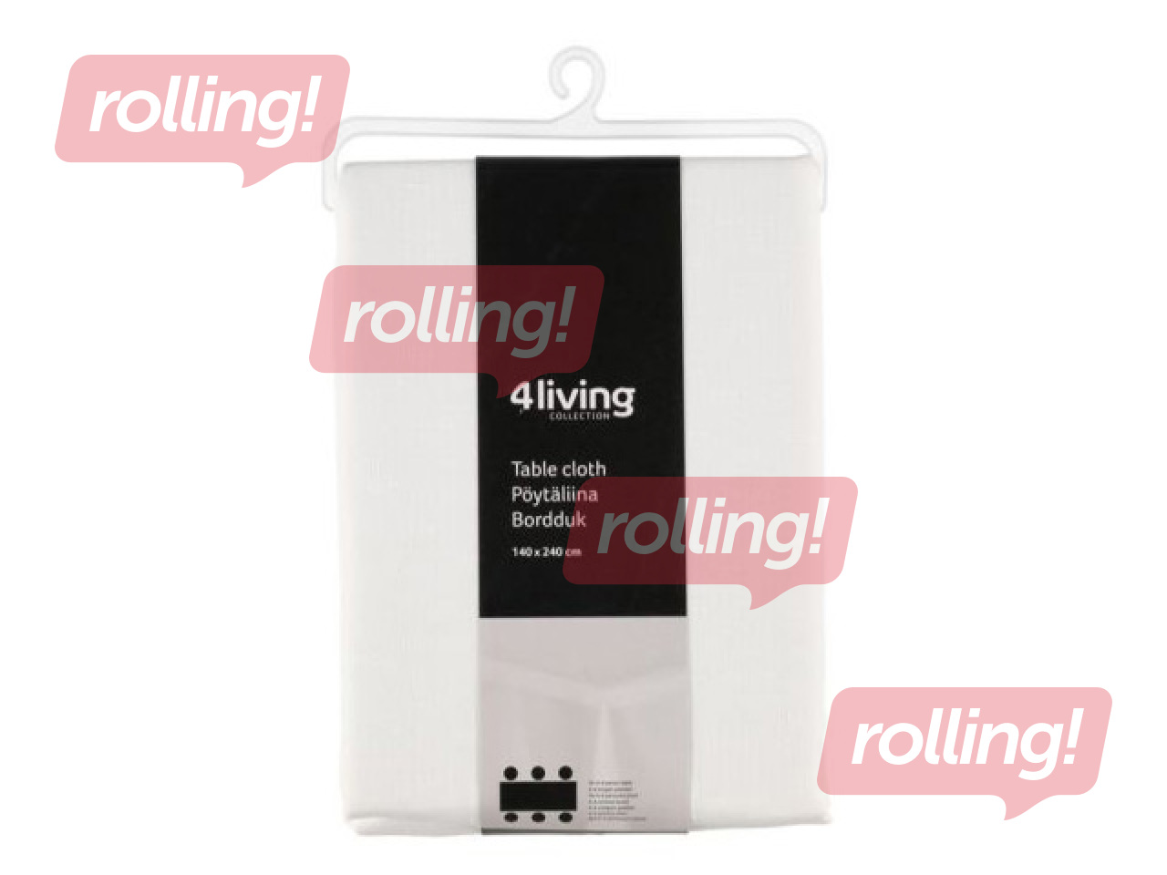 Laudlina 4Living Elise, valge, 140x240cm