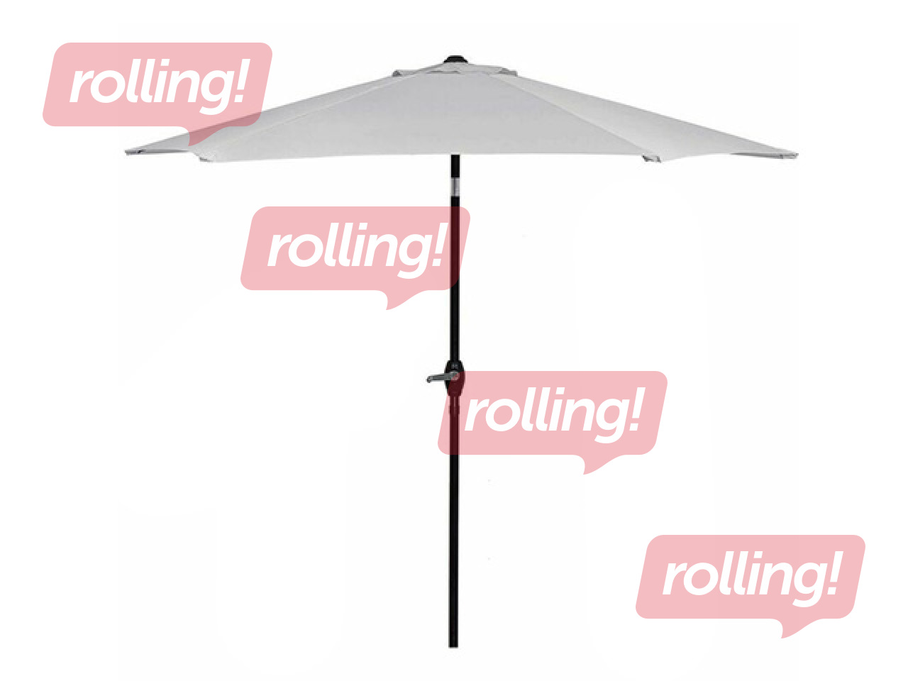 Aia päikesevari Springos, hall, must raam, 2.5m