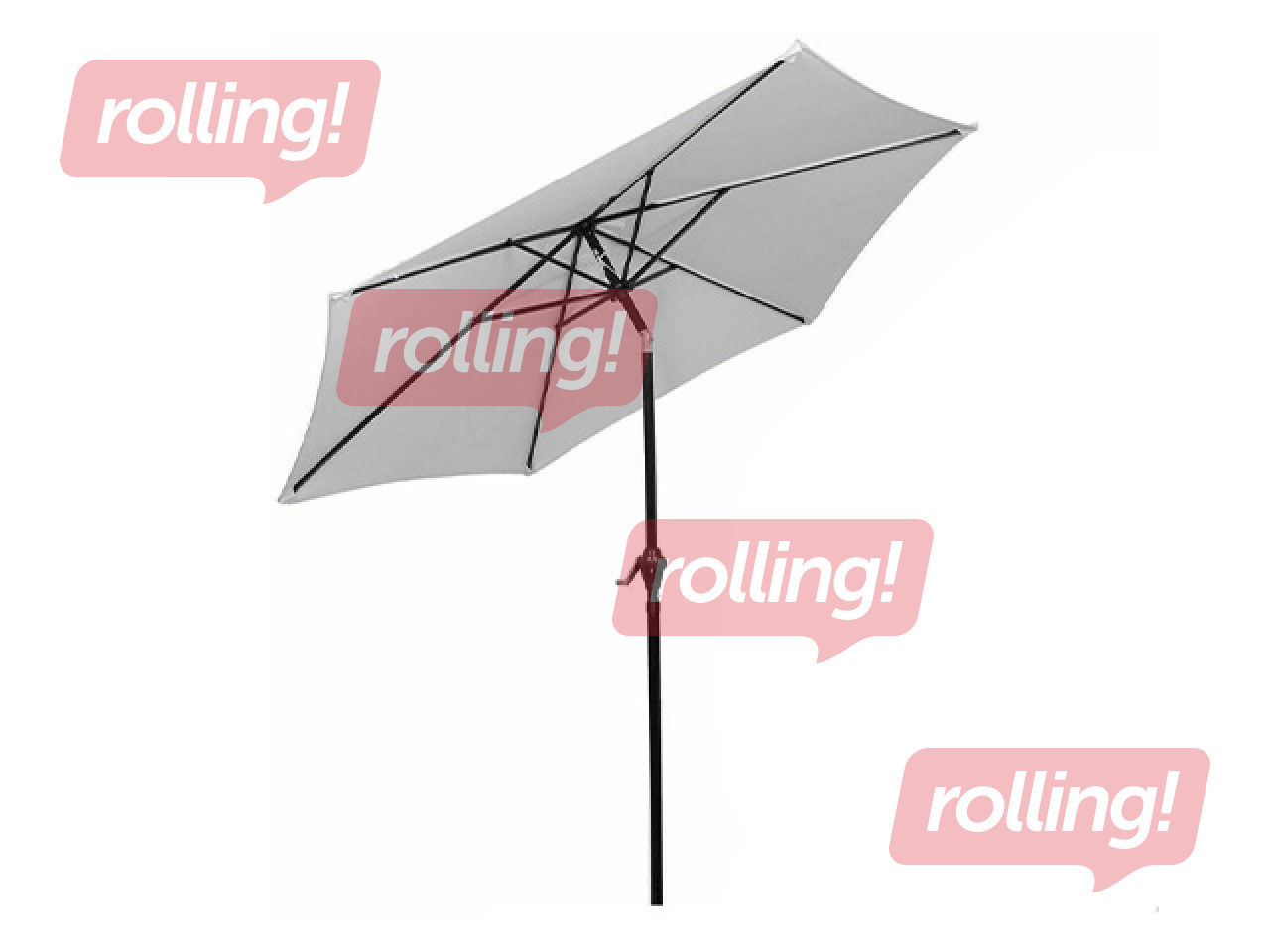 Aia päikesevari Springos, hall, must raam, 2.5m