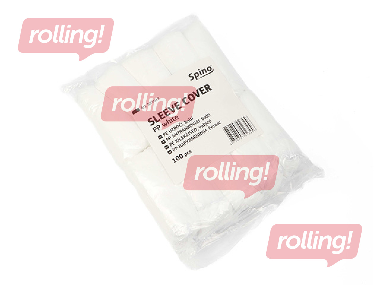 Sleeves, disposable Spino, white, 100 pcs.