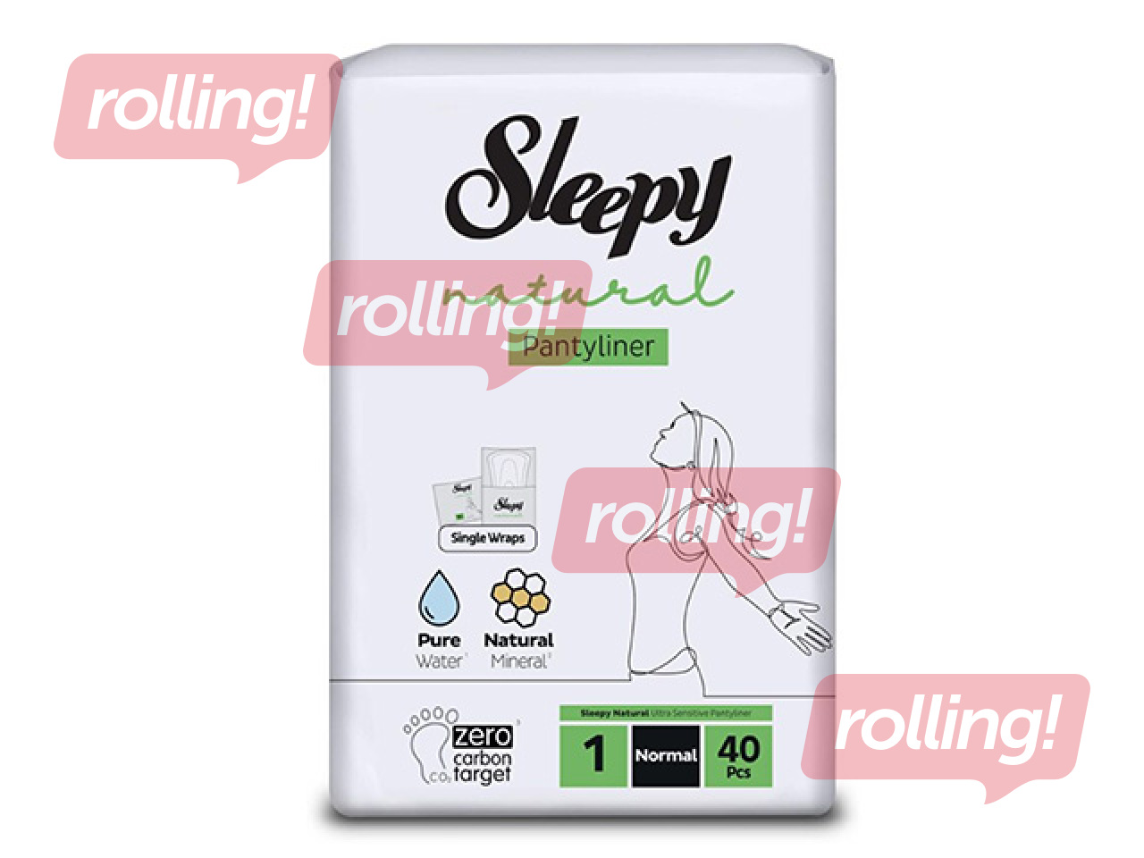 Ежедневные прокладки Sleepy, Natural, Normal, 40 шт.