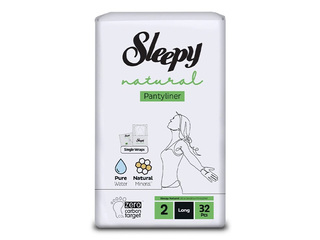 Ikdienas ieliktnīši Sleepy, Natural, Long, 32 gab.
