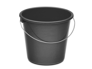 Bucket, Black, 12l