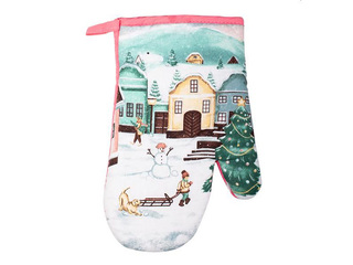 Kitchen Glove, Christmas Design – City