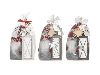 Kinkekomplekt Laterna, päkapikk, puidust dekoratsioon, erinevad värvid, 30cm