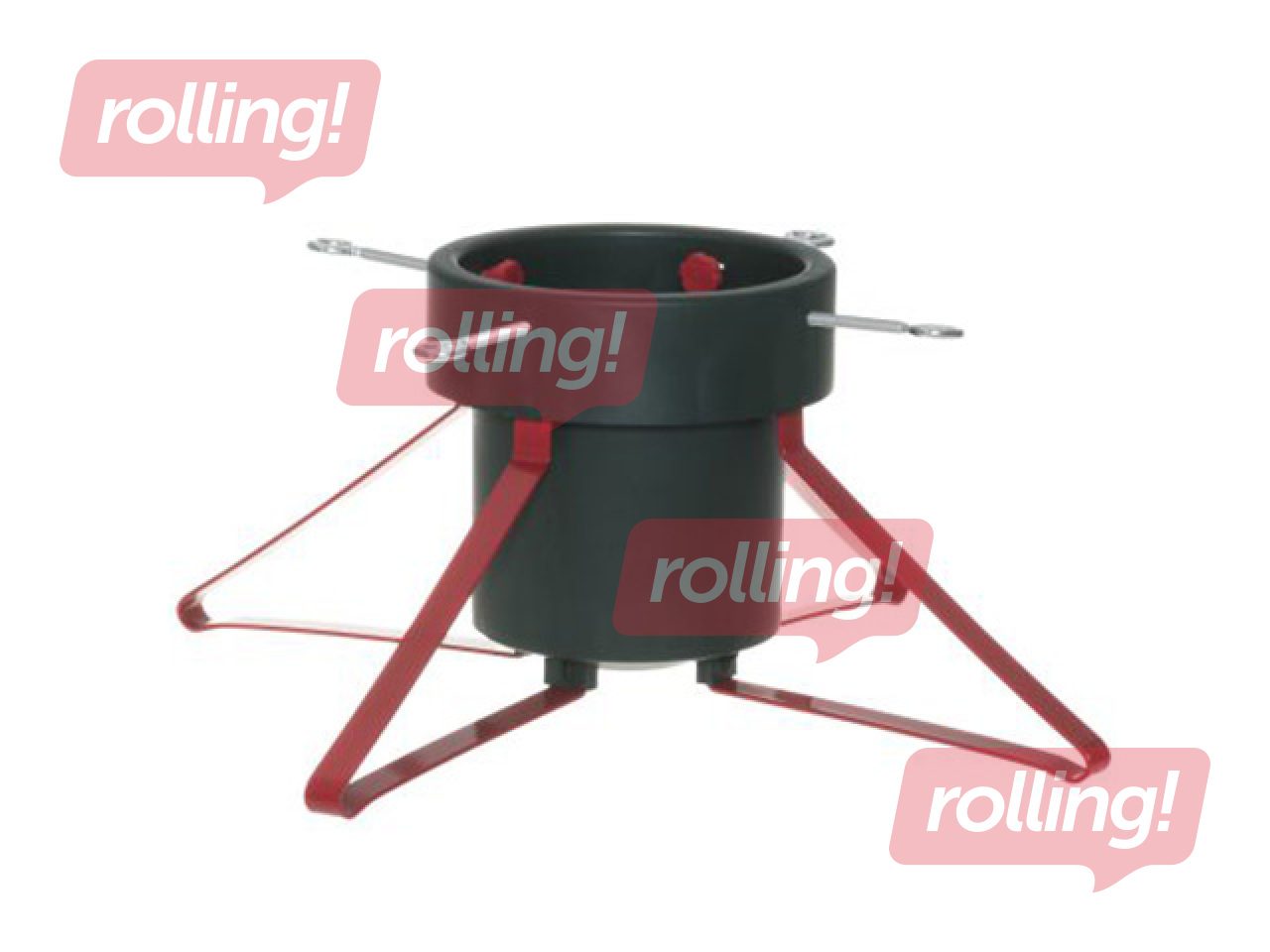 Jalga kuusele metallist jalgadega, roheline, Ø46×19cm