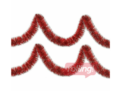 Christmas Decorations Springos, Garland, Red, 6m