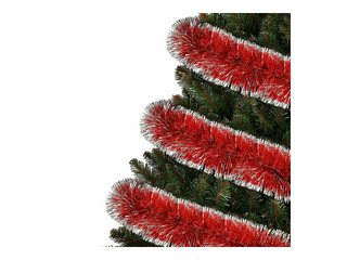 Christmas Decorations Springos, Garland, Red, 6m
