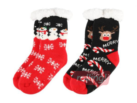 Zeķes bērnu Winteria, Ziemassvētku, 2 veidi, 16cm