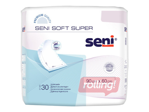 Впитывающие одноразовые пелёнки Seni Soft Super, 60x90см, 30 шт.