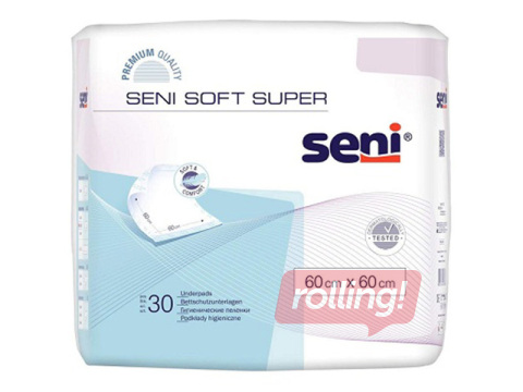 Imavad ühekordsed aluslinad Seni Soft Super, 60x60cm, 30 tk