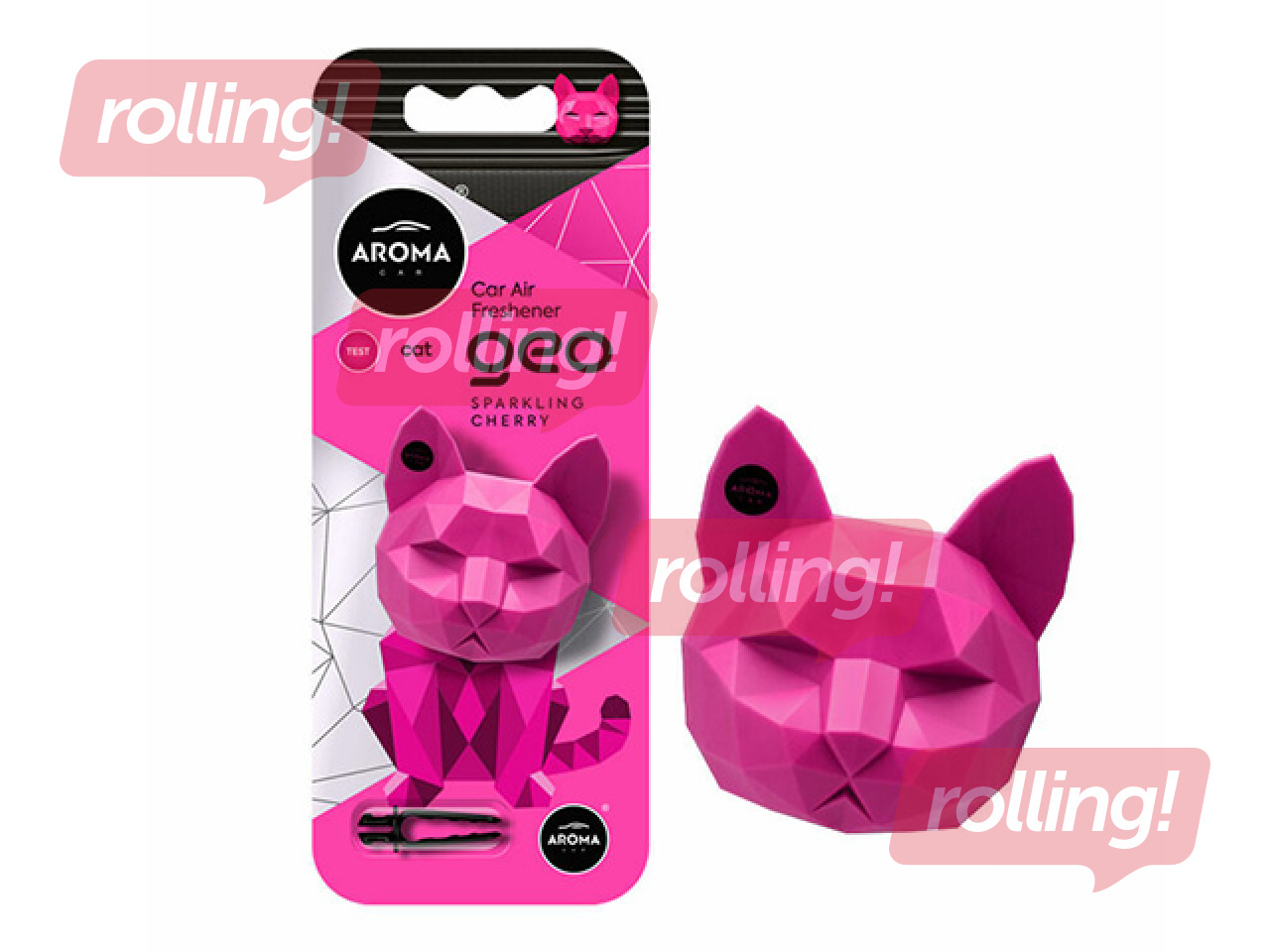 Auto gaisa atsvaidzinātājs Aroma Car, Geo Cat, Sparkling Cherry