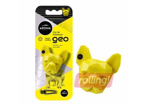 Auto gaisa atsvaidzinātājs Aroma Car, Geo Dog, Vanilla Noire