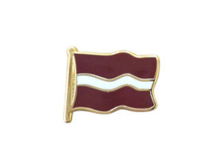 PROMO Patriootlik rinnamärk Läti lipp, 1.5cm