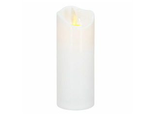 LED candle Springos, white, 12.5×5cm
