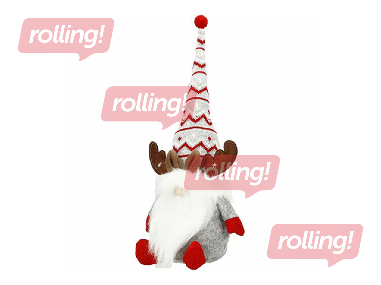 Christmas décor Springos reindeer–gnome, 50cm