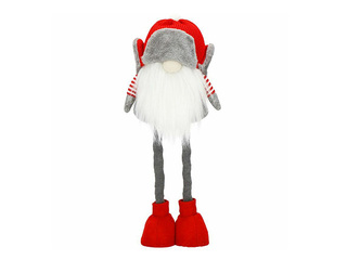 Christmas décor Springos, gnome with telescopic legs, 50cm