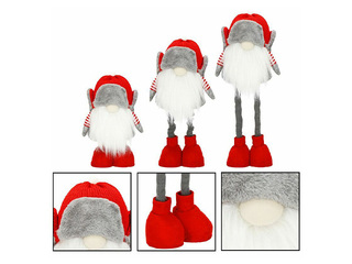 Ziemassvētku dekors Springos, rūķis ar teleskopiskām kājām, 50cm