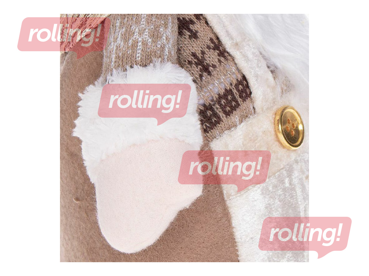 Christmas décor Springos, golden gnome, 35cm