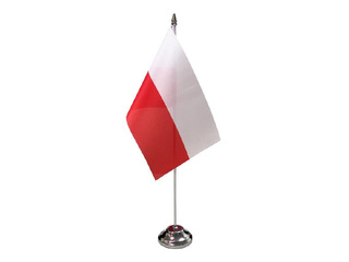 Polish flag, table, 14x28cm