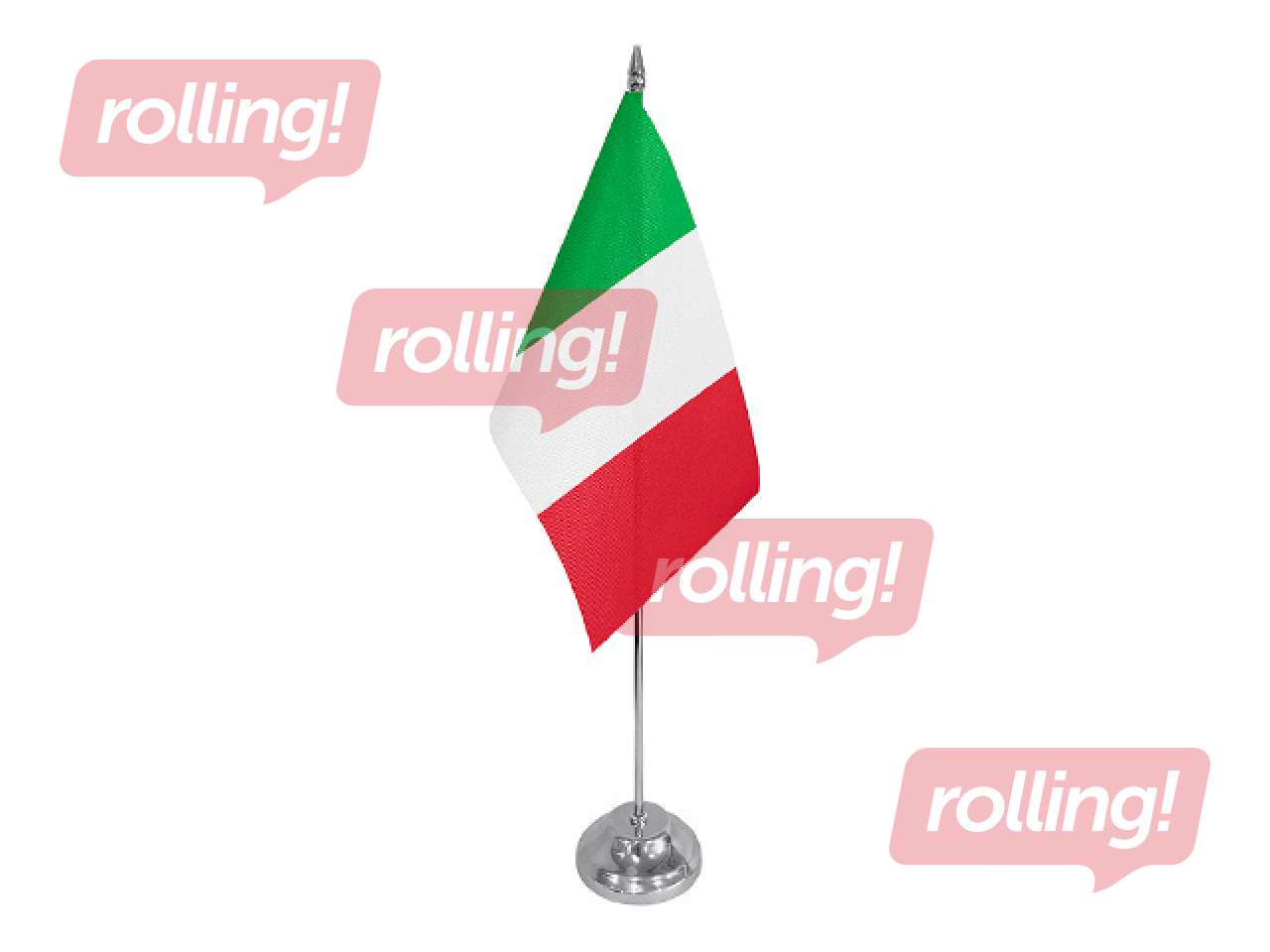 Italian flag, table, 14x28cm