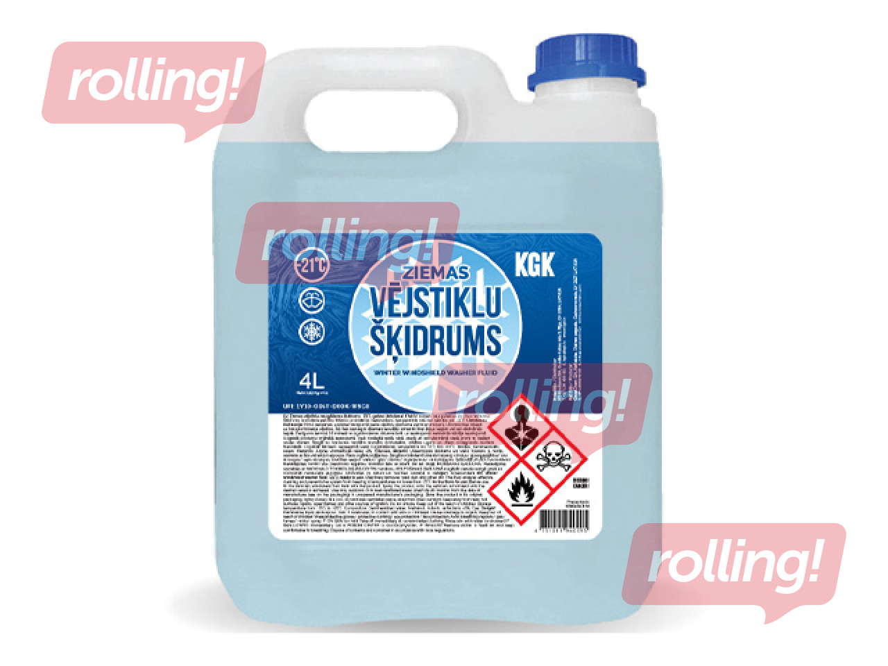 Windshield washer fluid winter -21°C methanol, 4l