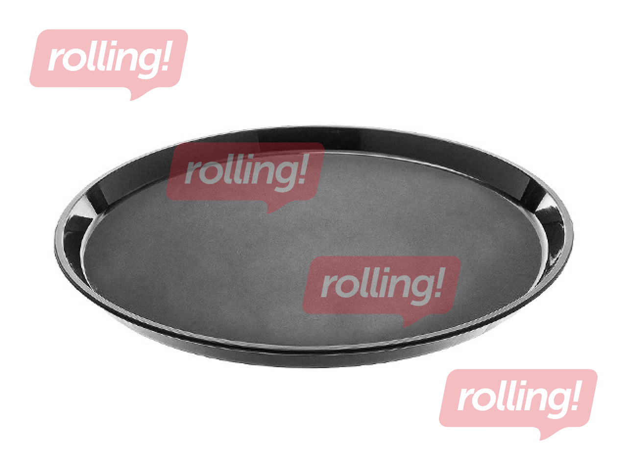 Paplāte Cambro, neslīdoša, melna, ø27cm