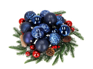 Jõulupuu ehted Springos, kuulid, tumesinised, 30tk.