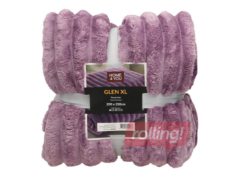 Плед Glen XL, фиолетовый, 200×230см