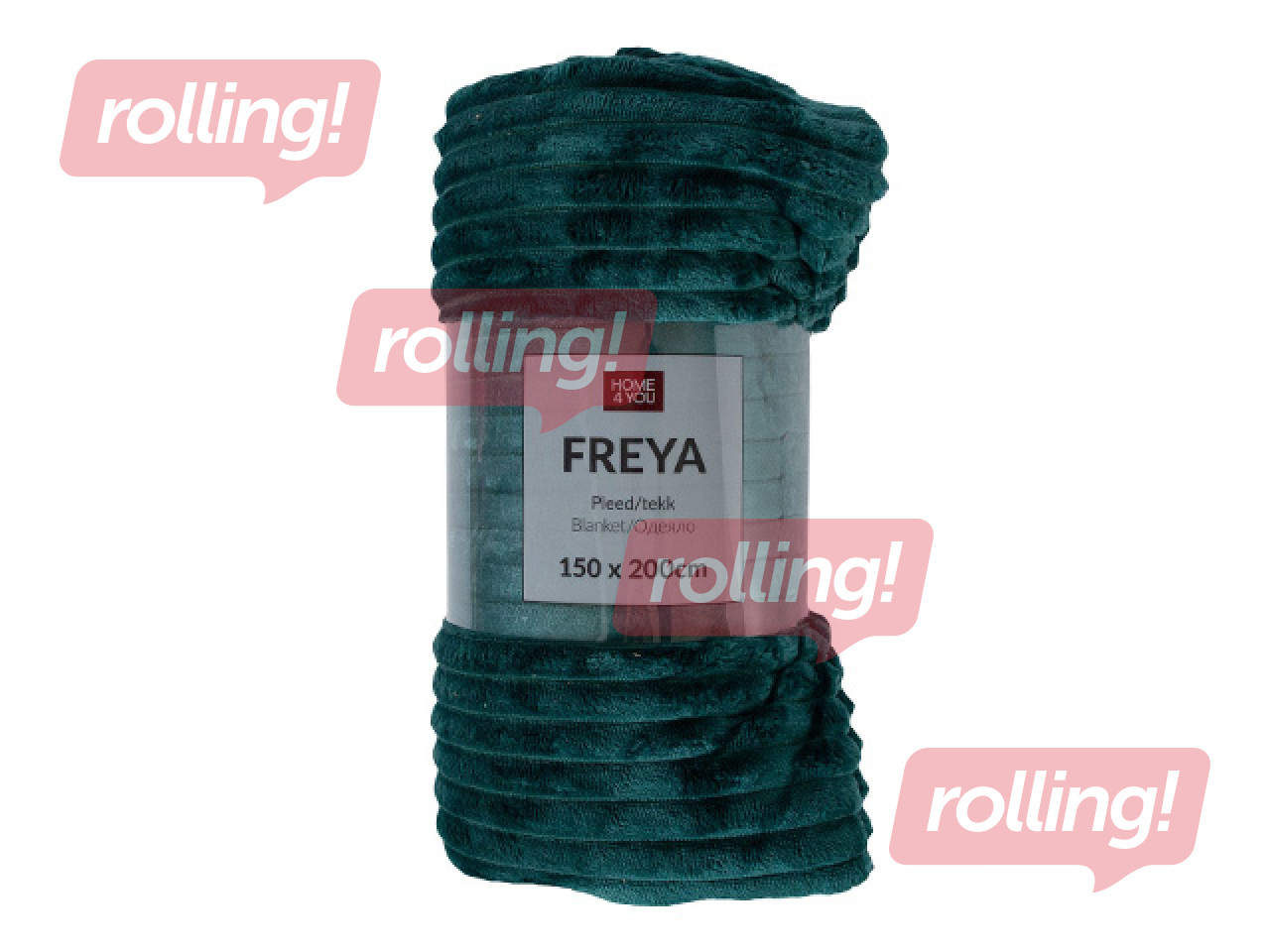 Throw Freya, dark green, 150x200cm