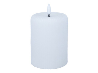 LED свеча, Wings Wendy с таймером, белая, 7.5x10cm