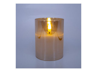 LED-küünal Wings Goldie taimeriga, valge, 7.5x10cm