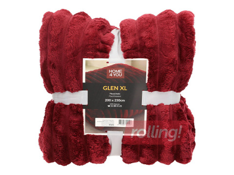 Pleed Glen XL, punane, 200x230cm
