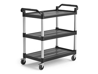 Складская тележка, с 3 полками, грузоподъёмность 150kг