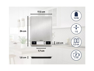 Kitchen scales Soehnle, Page Profi 200, digital, up to 15 kg