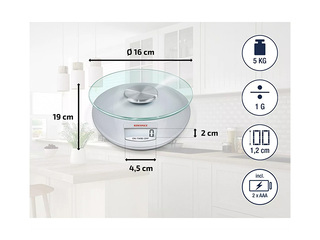 Köögikaalud Soehnle, Roma Silver, digitaalne, kuni 5 kg