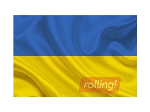 Флаг Республики Украина, для флагштока с туннелем и шнурами, 200×100см