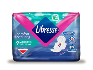 Гигиенические прокладки Libresse, Maxi Super, 9 шт. +АКЦИЯ! Купите гигиенические прокладки Libresse 