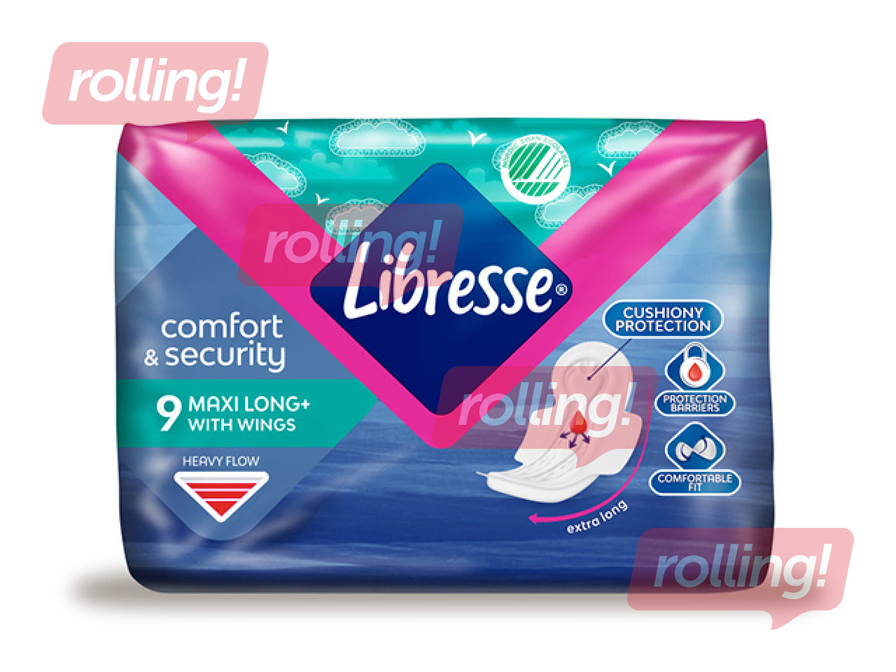 Гигиенические прокладки Libresse, Maxi Super, 9 шт. +АКЦИЯ! Купите гигиенические прокладки Libresse 