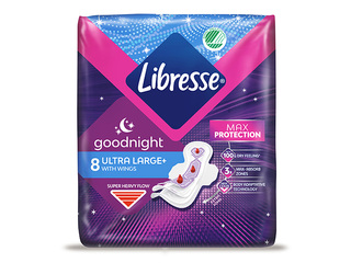 Hügieenisidemed Libresse, Ultra Night, 8 tk +KAMPAANIA! Osta Libresse hügieenisidemeid ja sa