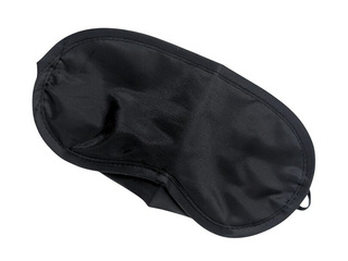 Sleep eye mask, black, with two elastic bands