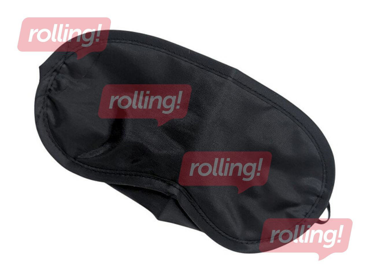 Sleep eye mask, black, with two elastic bands