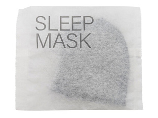 Sleep eye mask, black, with two elastic bands