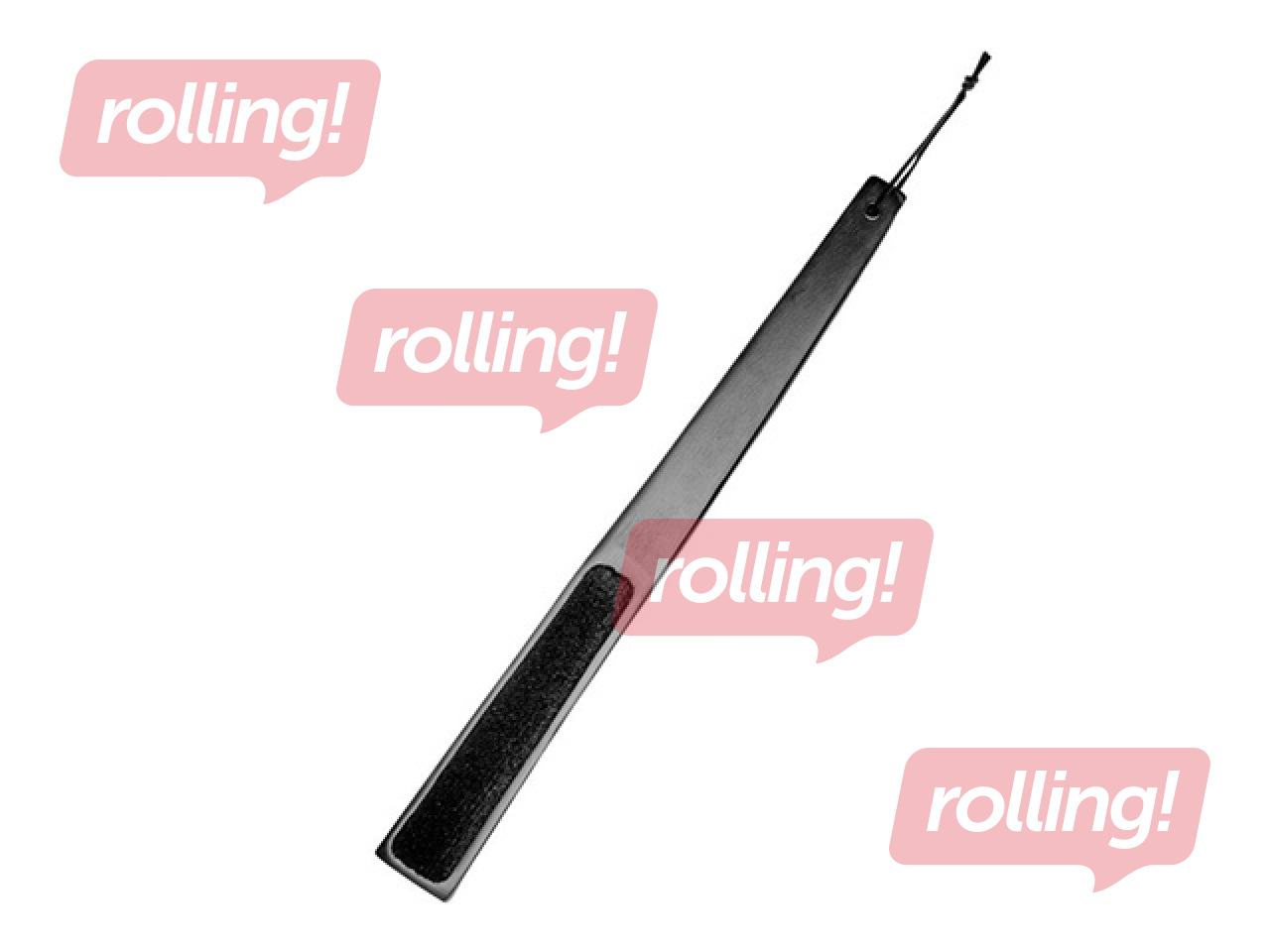 Clothes brush for velvet clothes, black, wooden