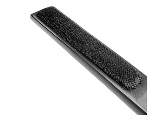 Clothes brush for velvet clothes, black, wooden