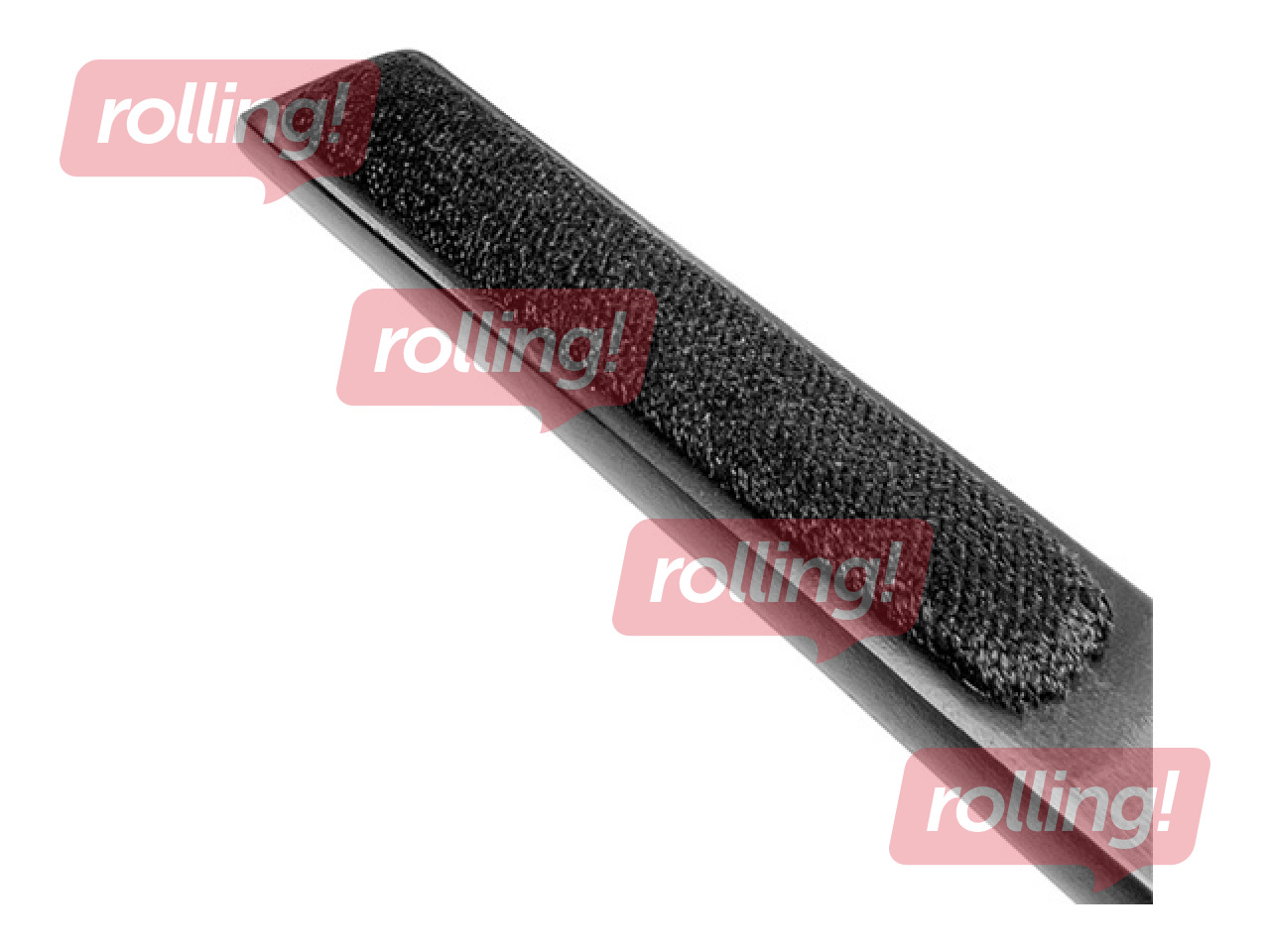 Clothes brush for velvet clothes, black, wooden