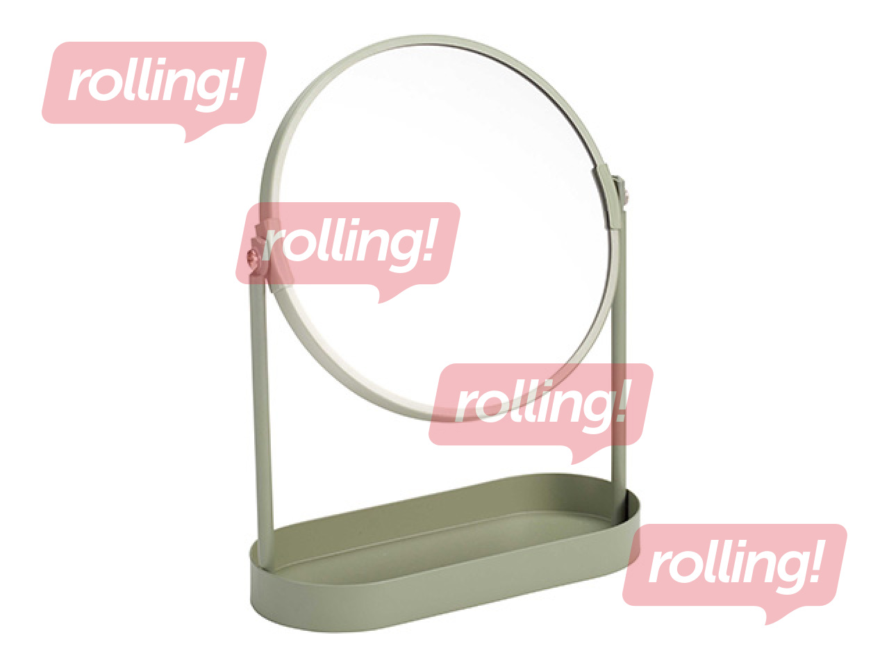 Kosmeetikapeegel koos organiseerijaga, erinevad värvid, Ø19×25cm