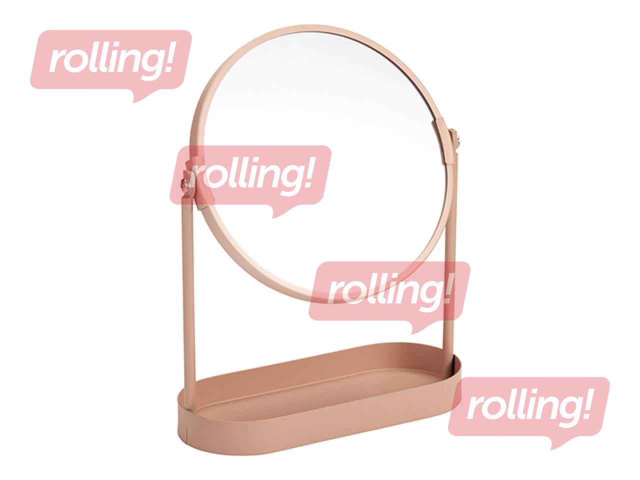 Kosmeetikapeegel koos organiseerijaga, erinevad värvid, Ø19×25cm